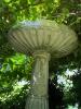 Large Round Patio Table with Pair of Chairs and Cushions - 15
