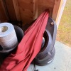 Pool and Garden Shed Lot with Baker's Rack and Metal Wagon - 15
