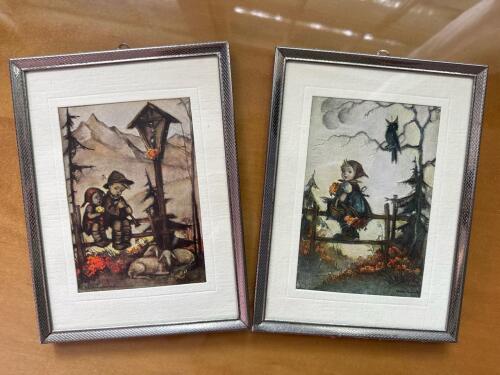 6"x8" Pair Framed Hummel-Style Prints