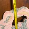 Hand-Painted Floral Basket Wooden Wall Hanging Decor - 5