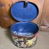 Floral and Animal Motif Metal Storage Tin - 4