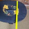 Painted Tin Storage Box With Floral Decoration - 7