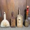 Antique Wooden Butter Paddles and Butter Mold Mallet - 2