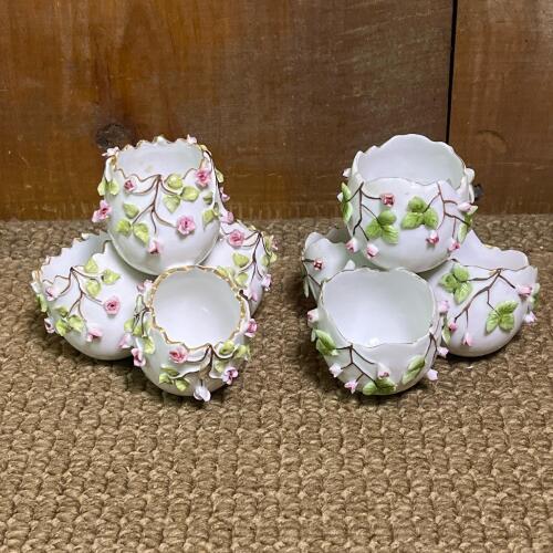 Porcelain Floral Egg Cups