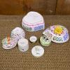 Porcelain Trinket Boxes With Floral and Animal Motifs - 3