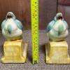 Pair of Art Pottery Bird Bookends in Pastel Glaze - 4
