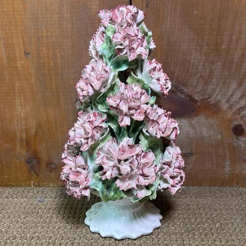 Capodimonte-Style Porcelain Floral Bouquet Arrangement