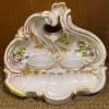 Rococo-Style Porcelain Inkstand with Gilt and Floral Decoration