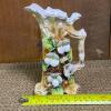 Porcelain Tree Trunk Pitcher with Applied Flowers - 5