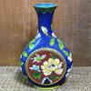 Cloisonn&eacute; Vase in Floral and Butterfly Motif