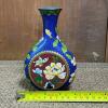 Cloisonn&eacute; Vase in Floral and Butterfly Motif - 5