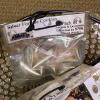 Assorted Costume Jewelry and Accessories in Beaded Basket - 3