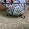 Assorted Costume Jewelry and Accessories in Beaded Basket - 7