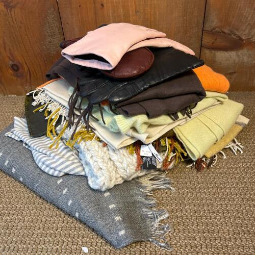 Large Lot Of Assorted Multicolor Scarves