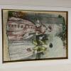 Pair of Framed Victorian-Style Embroidered Fashion Prints - 3