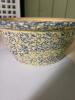 Large Blue and White Bowl with Spongeware Glaze - 2