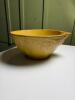 Yellow Glazed Mixing Bowl With Relief Decoration