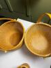 Eight Woven Rattan and Wood Handle Baskets - 3