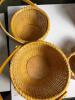 Eight Woven Rattan and Wood Handle Baskets - 5