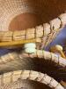 Eight Woven Rattan and Wood Handle Baskets - 9