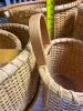 Eight Woven Rattan and Wood Handle Baskets - 10