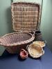 Assorted Handwoven Rustic Baskets