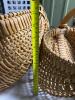 Three Split Oak Buttocks Baskets in Rustic Style - 8