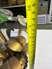 Metal Floral Table Sculpture With Faceted Glass Flowers - 6