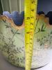 Hand-Painted Metal Planter With Scalloped Rim and Ring Handles - 5