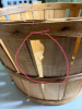 Large Wooden Bushel Basket with Wire Handles - 5