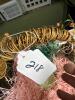 Decorative Basket with Faux Flowers and Handle - 7