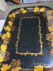 Hand-Painted Toleware Tray With Gilt Grape Motif - 3