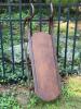 Antique Wooden Sled with Swan-Head Handles