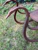 Antique Wooden Sled with Swan-Head Handles - 5
