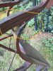 Antique Wooden Sled with Swan-Head Handles - 6