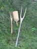 Primitive Wooden Hay Forks and Feed Scoop - 2