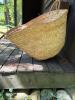 Large Handwoven Wicker Basket With Handles - 2