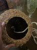 Woven Rattan Table Lamp with Tapered Basket-Style Shade - 6