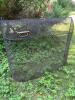 Metal Mesh Fireplace Screen with Brass Handle