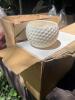 Lot of 8 White Ceramic Planters