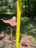 Metal Leaf Plant Stand in Rustic Style - 5