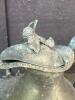 Ornate Metal Pitcher with Berry Motif Lid Finial - 2