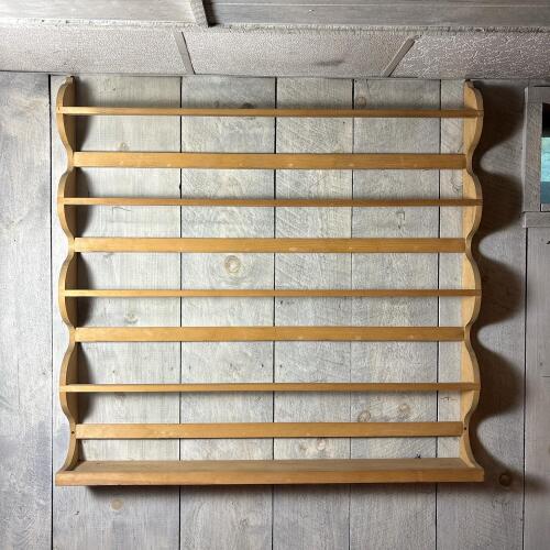 Wooden Four-Tier Wall Display Shelf