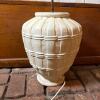 Ceramic Table Lamp With Basketweave-Style Base - 5