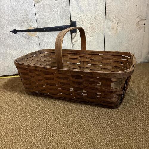 Rectangular Splint Basket with Handle