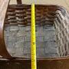 Rectangular Splint Basket with Handle - 6