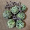 Six Decorative Faux Moss Hanging Balls