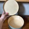 Round Blue Shaker-Style Wooden Pantry Box - 3