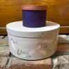 Two Half-Round Hat Boxes and Two Decorative Round Storage Boxes - 4