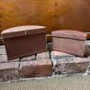 Two Half-Round Hat Boxes and Two Decorative Round Storage Boxes - 7